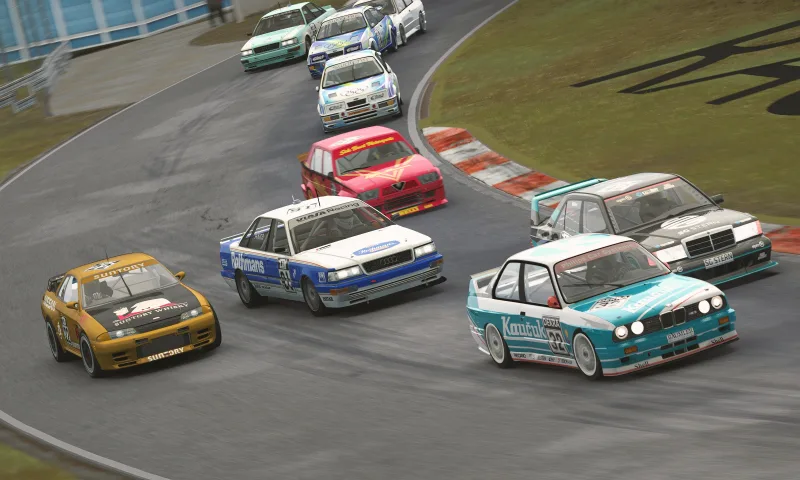 Back-half of the grid. Lap 1.