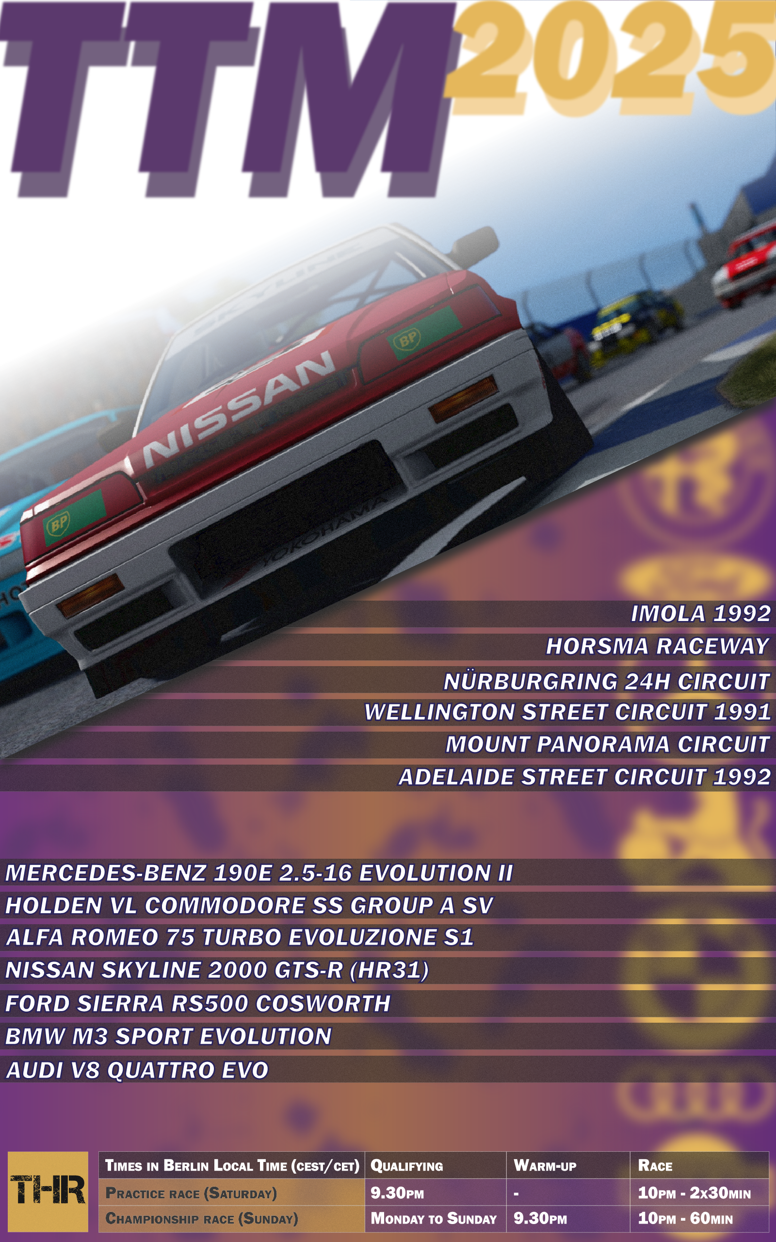 TTM 2025 - THRacing Tourenwagen Meisterschaft Raceposter