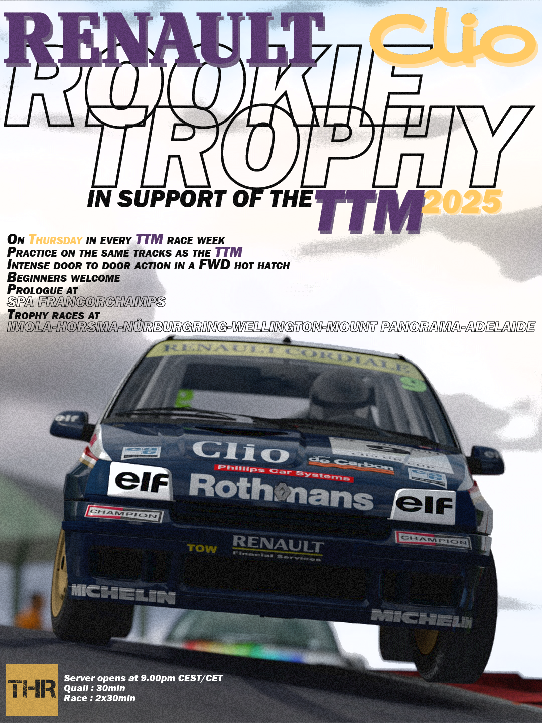 Clio Rookie Trophy 2025 Raceposter