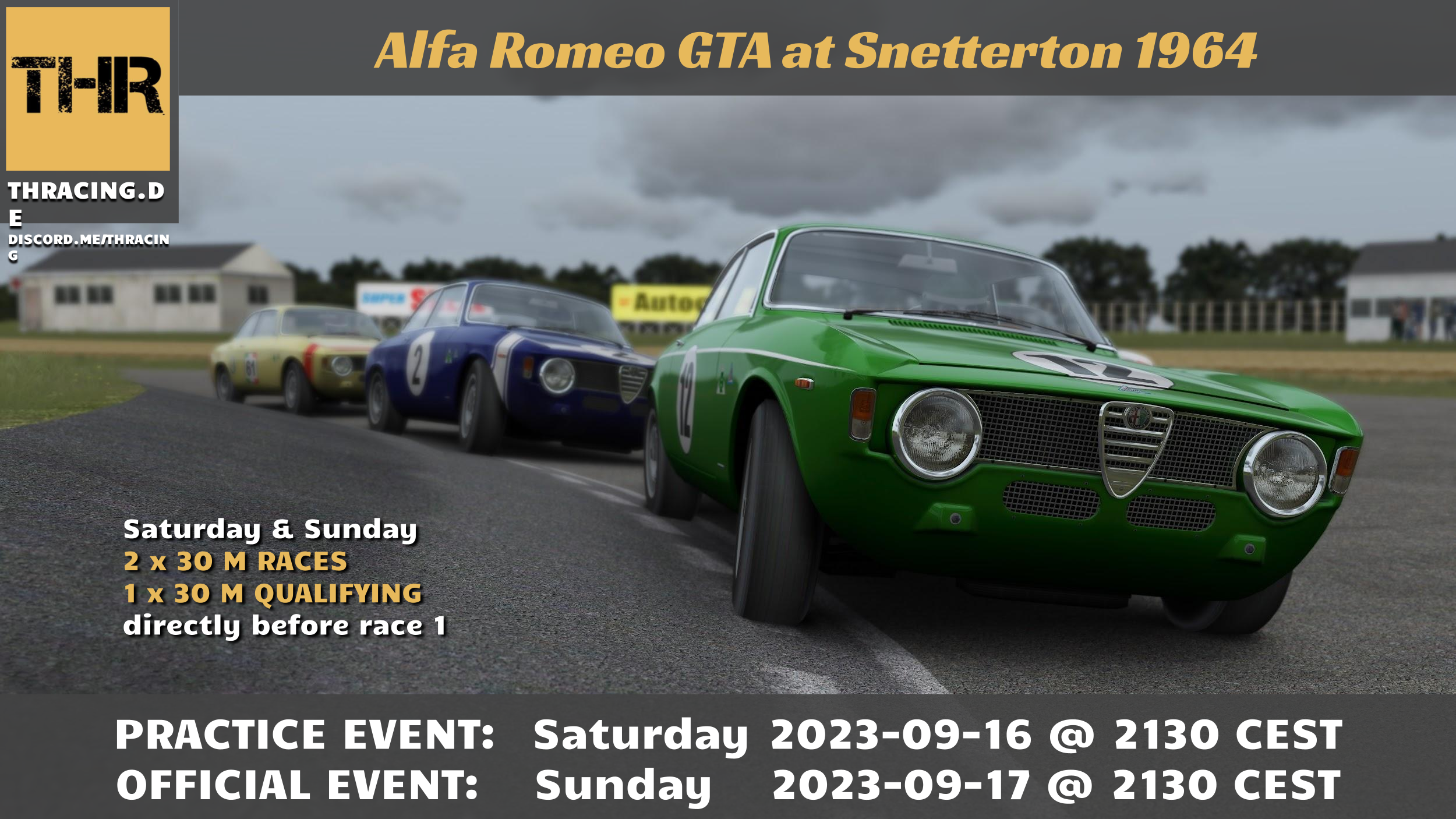 Alfa Romeo GTA at Snetterton - Fun Event Raceposter