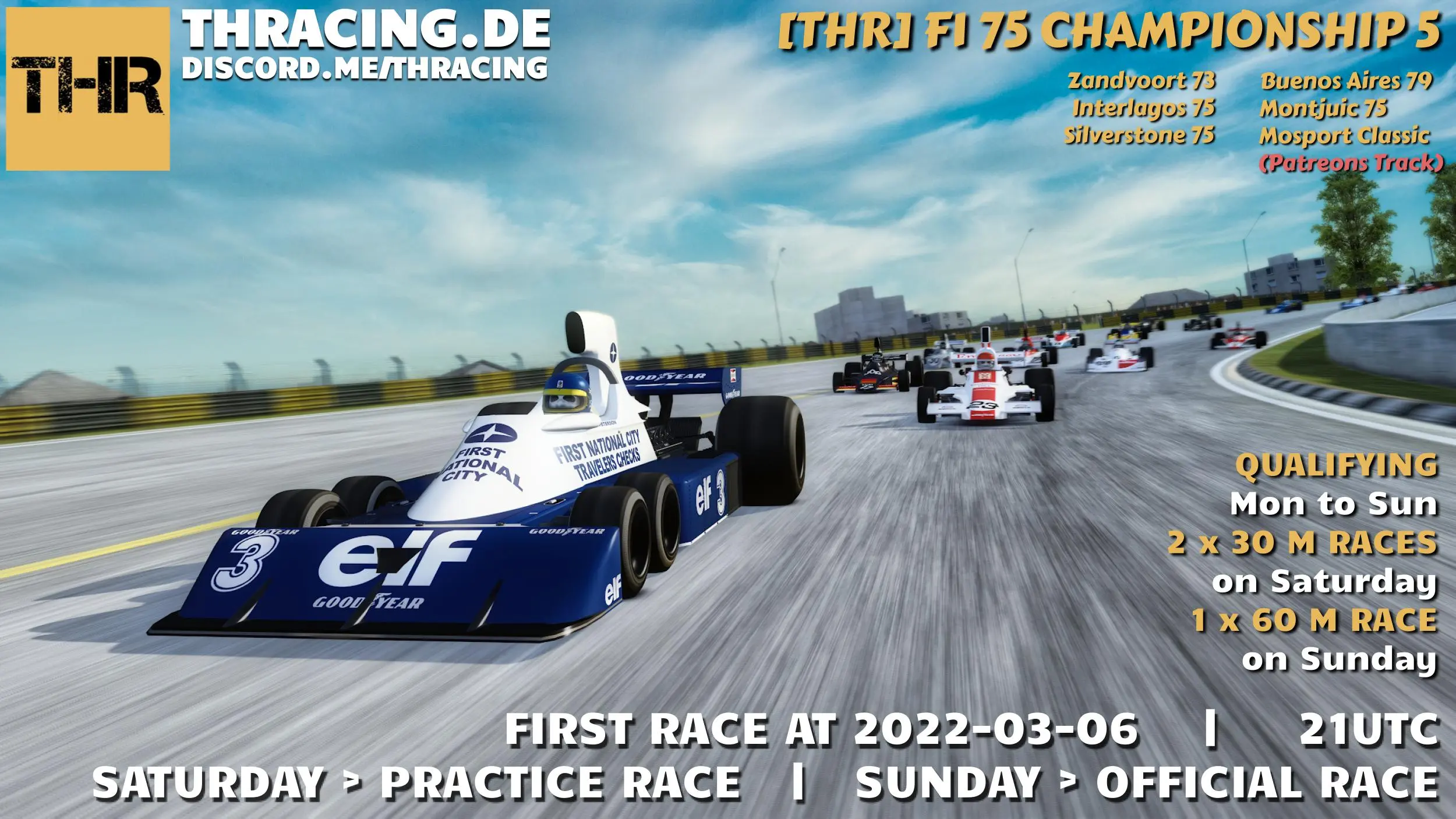 F1 - 1975 Championship 1 Raceposter