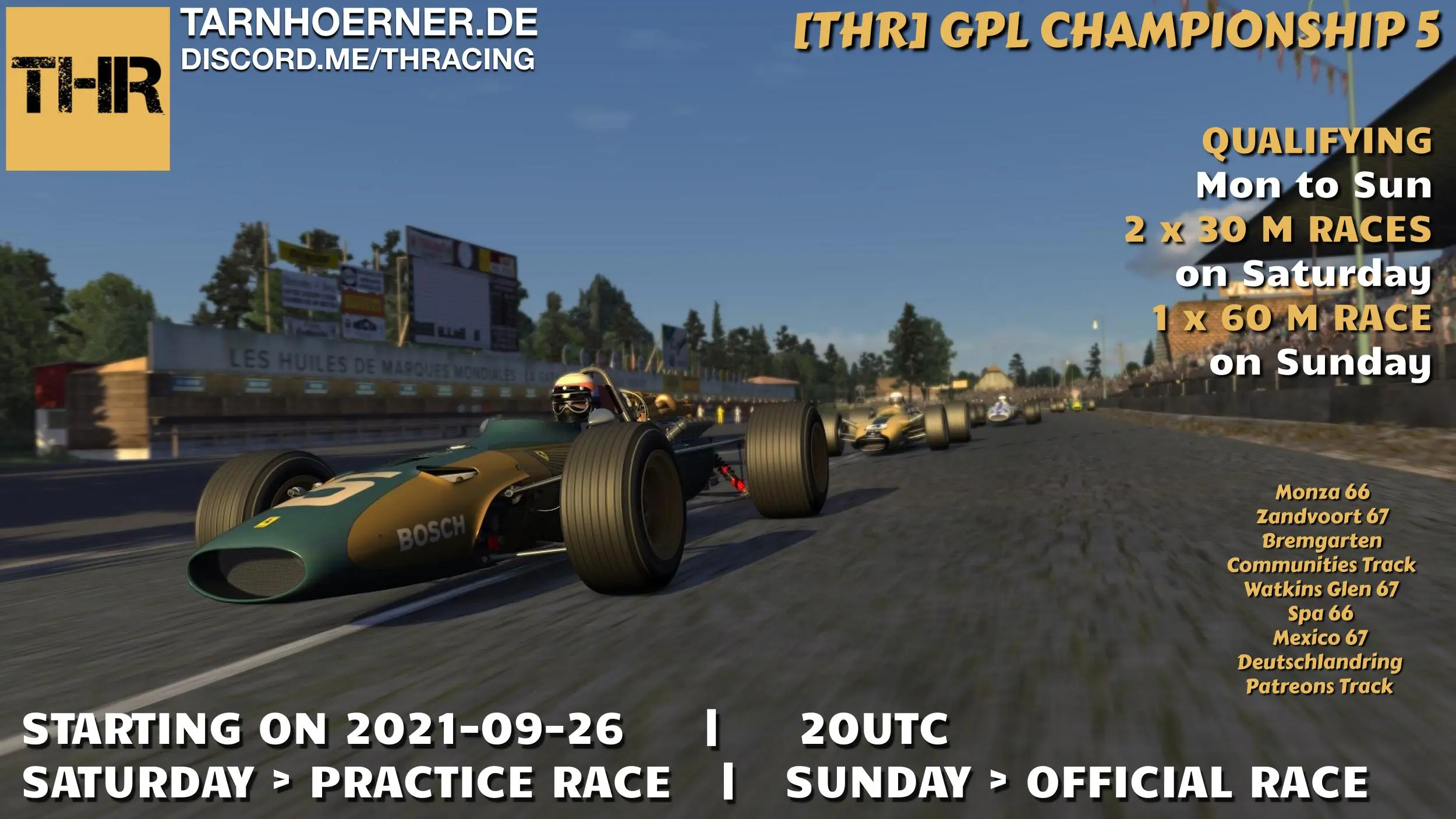 GPL Championship 5 Raceposter