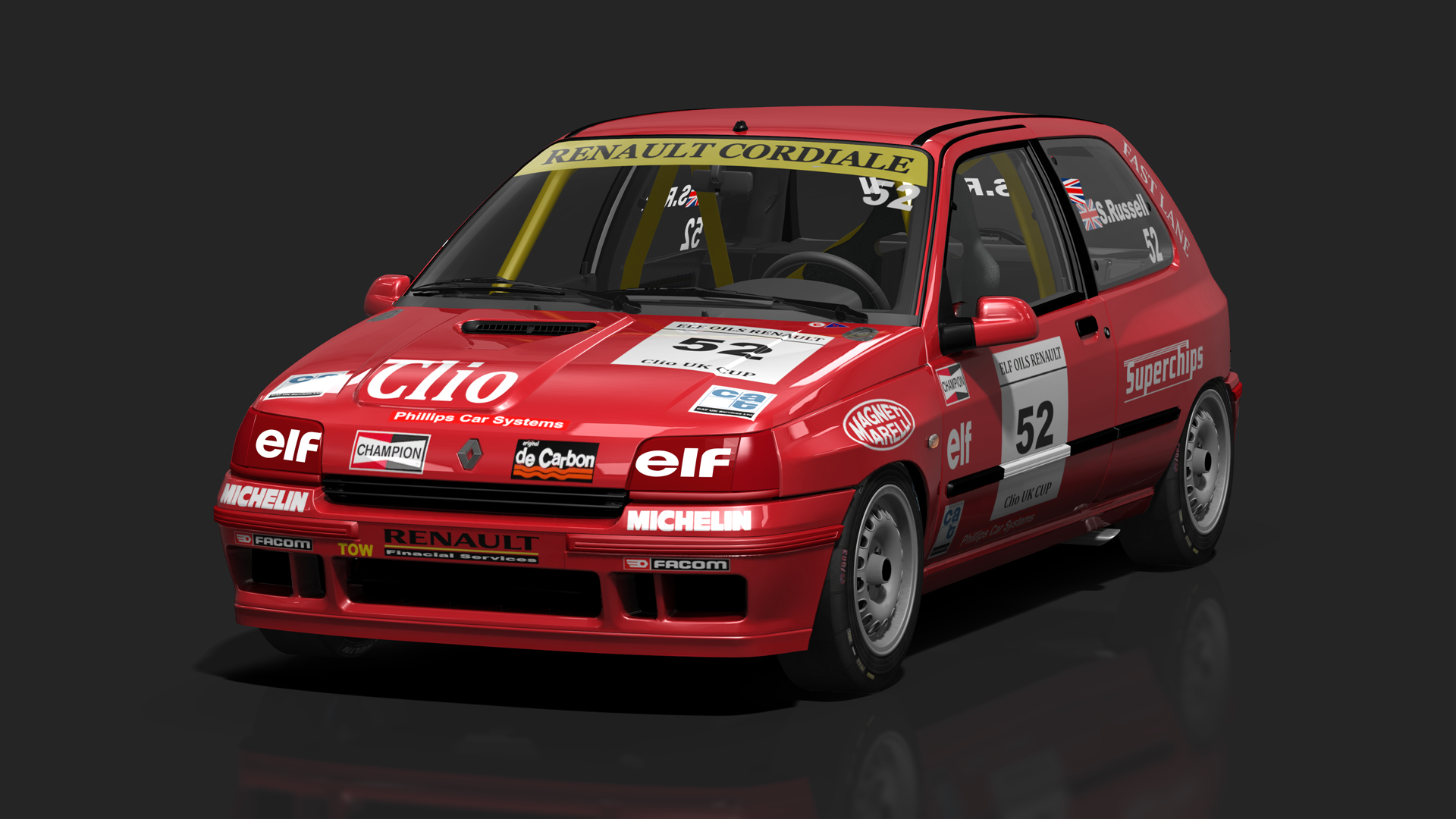 Renault Clio I 16S Cup THR · 52_renault_clio_uk_cup
