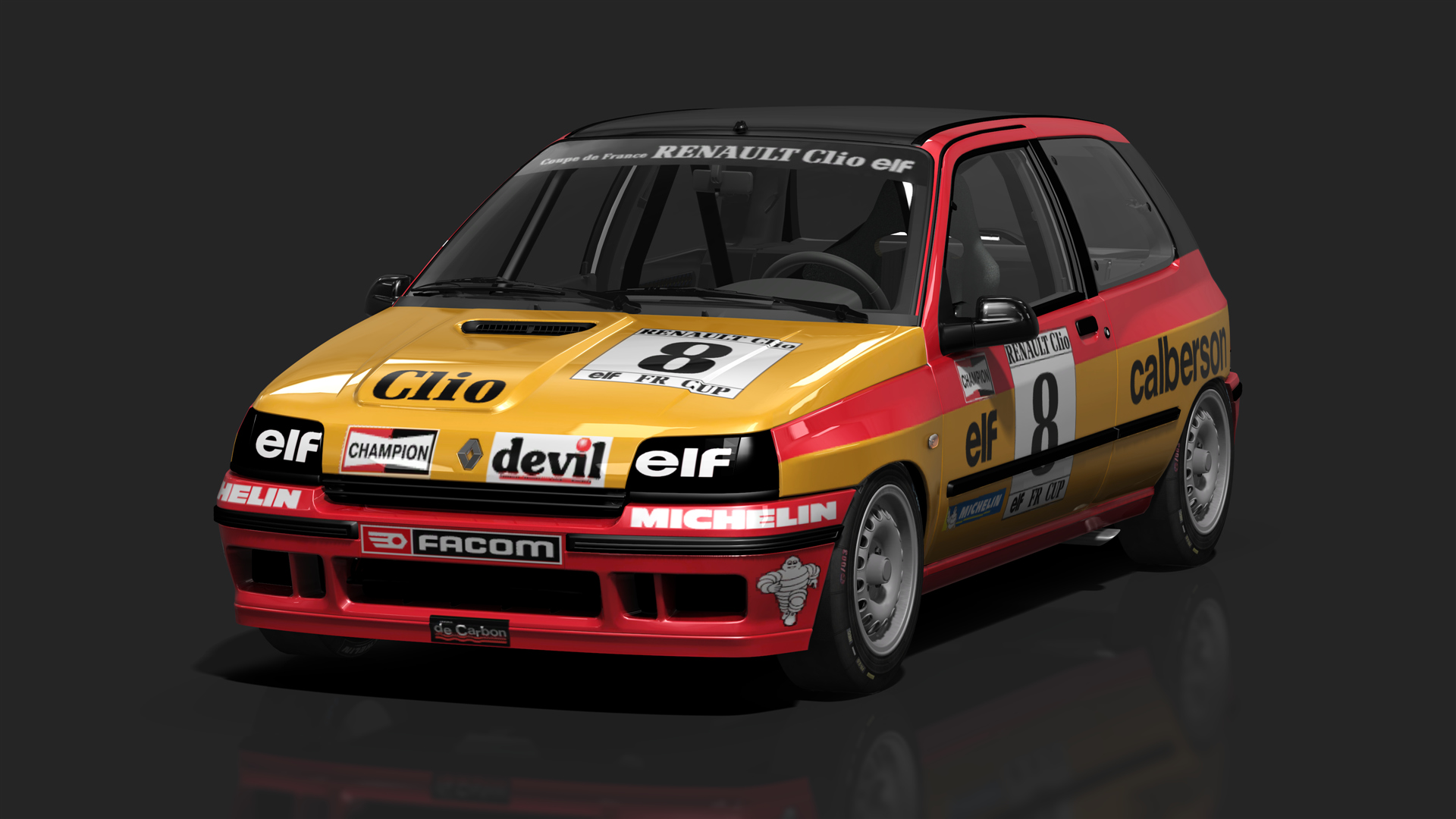 Renault Clio I 16S Cup THR · 8_orange