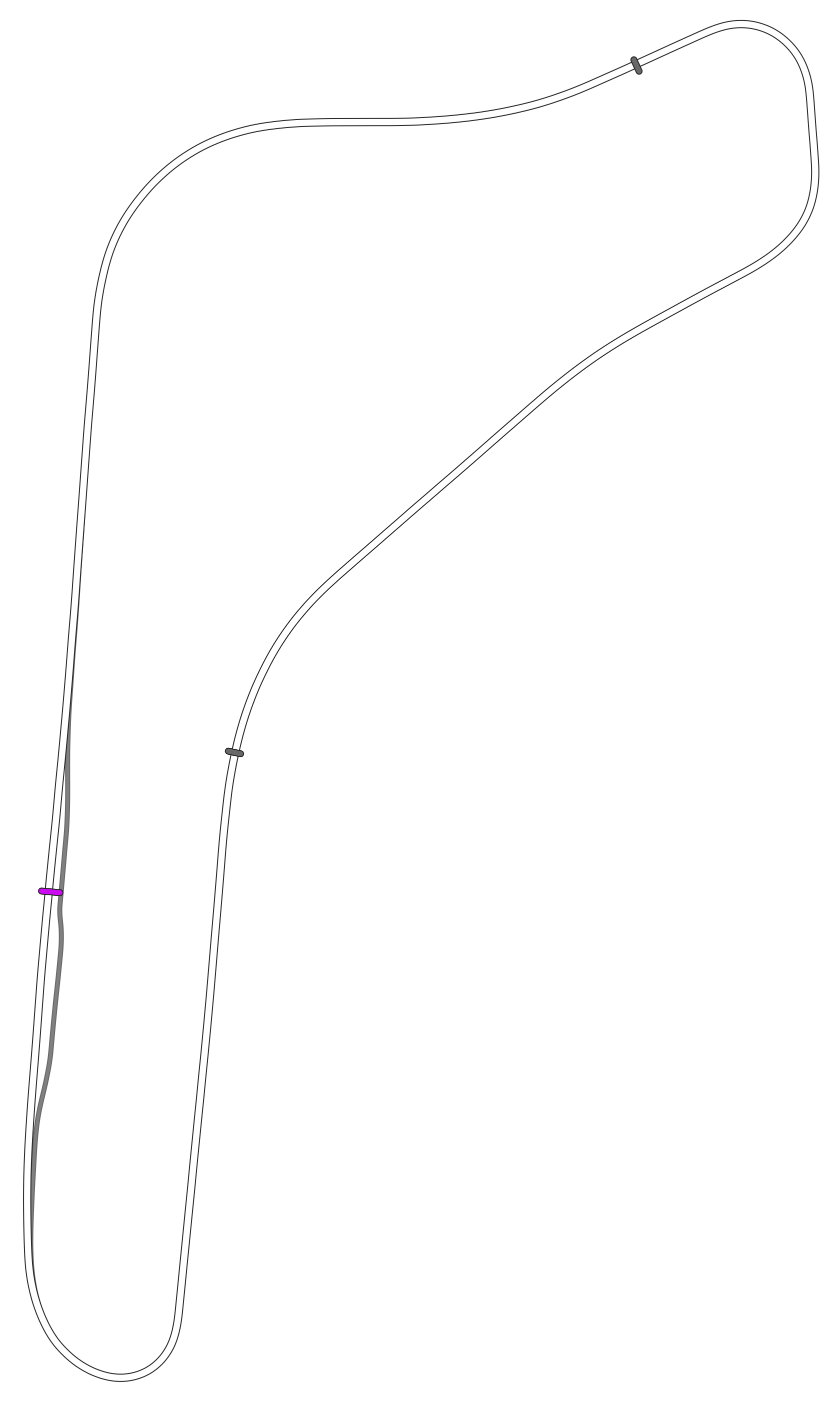 Monza 1966 - Road Course OSRW track map
